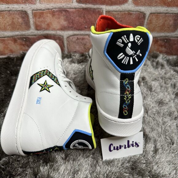 Converse Pro Leather High Top Peace & Unity US Women's 10-Men's 8.5 172187c NEW - Picture 9 of 13